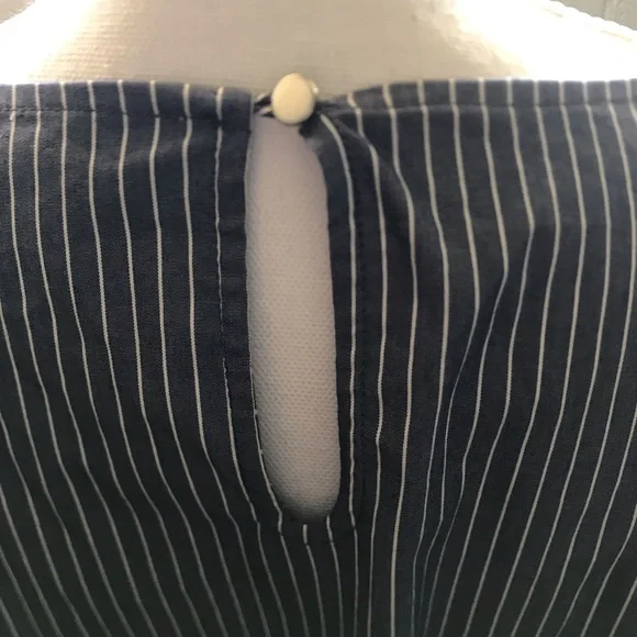 tunic brand COMO BLU size M gray with white stripes - Picture 6 of 10